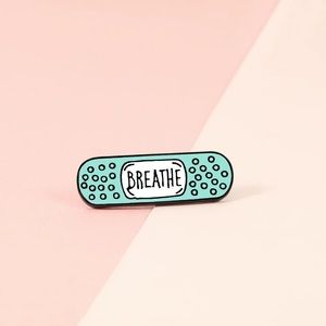 🎉 New Breathe Band-aid Mental Health Enamel Pin